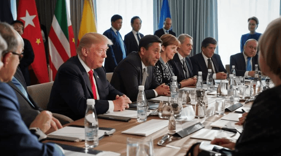 Diplomatic Meeting or Leaders